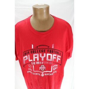 Ohio State Buckeyes College Football Playoff Fiesta Bowl 2019 XL Red T-shirt